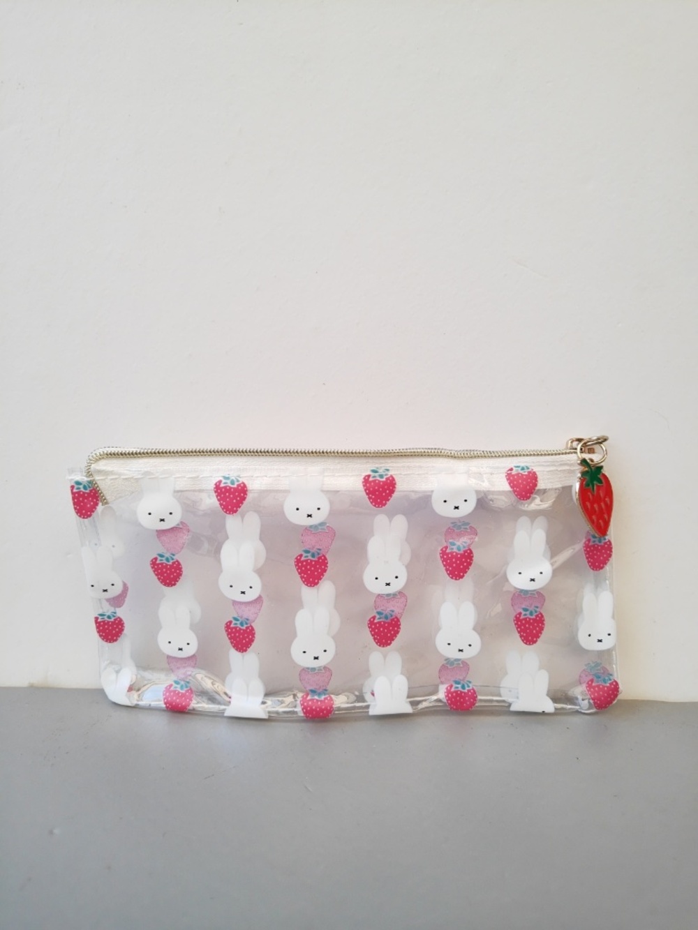 Miffy Strawberry Clear Pencil Case Pouch